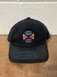 Hooey YOUTH Colorful Striped Trucker Mesh Kids Snapback Hat Cap Patch Black EUC - Picture 1 of 8