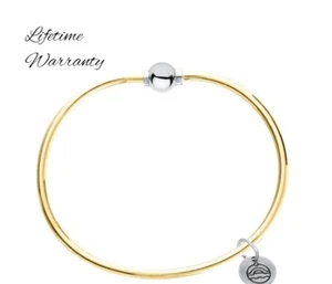 "Auténtico brazalete LeStage Cape Cod de oro/plata talla 7" - Imagen 1 de 6