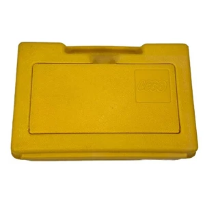 LEGO Yellow Plastic Storage Box Carry Case Canadian Samsonite RARE Vintage  - Foto 1 di 20