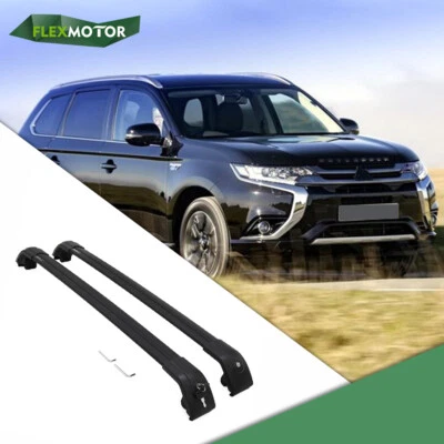 Lockable Cross Bar Fit for Mitsubishi Outlander 2016-2021 Roof Rack Rail - Image 1 of 4