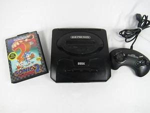 Pacchetto console Sega Genesis MK-1631 TESTATA FUNZIONANTE controller Sonic Hedgehog 2 - Foto 1 di 10