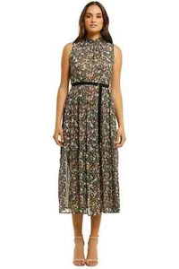 KATE SYLVESTER Birdie Midi Dress Floretta Print Size 8 AU RRP 519 Preloved - Picture 1 of 3