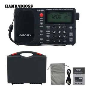 Radio multibanda AM/FM/LW/SW ultra alta sensibilidad QODOSEN DX-286 TEF6686 - Imagen 1 de 8
