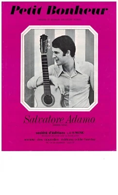 Partition   " Petit Bonheur " Salvatore Adamo. PVG - Photo 1/2
