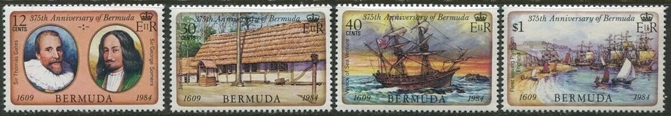 EDSROOM-16060 449-52 MNH 1984 Completo 375 Años de Bermudas Foto 1 de 1