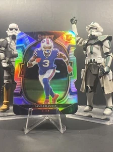 2022 Select Football Damar Hamlin Silver & Blue Prizm Die-Cut #100 Concourse RC - Picture 1 of 6