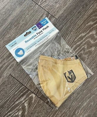 Boomer Naturals Face Mask Unisex Adult Large Vegas Golden Knights VGK Limited - Image 1 of 4