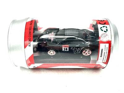 Mini RC Soda Can Race Radio Control Racing Series Toy Car 2.4 GHz Black #24 - Image 1 of 3