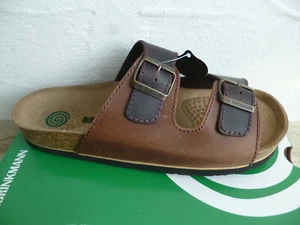 Dr. Brinkmann Herren Pantolette Pantoletten Hausschuhe braun Leder NEU! - Picture 1 of 8