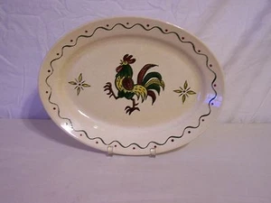 Metlox PoppyTrail California Gallo Provinciale Piatto Ovale 13" - Foto 1 di 4