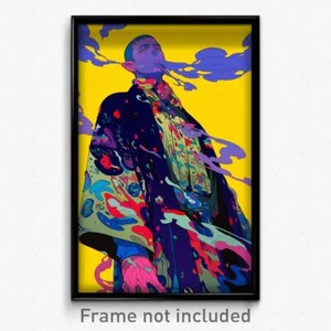 Art Poster - Man Feeling Cowardly Wearing Buoyant Vampire Costume (Print) - Picture 1 of 1