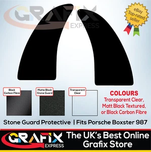 Stone Guard Protector Vinyl Sticker For Boxster 987 Clear, Black or Carbon Fibre - Picture 1 of 7