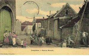 CRESPIERES - Rue du Moncel - carte toilée couleur - Picture 1 of 2