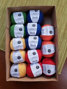 13 x 50g LANA GROSSA Cotton Light 50% Baumwolle Rot, Gelb, Blau, Grün, Orange - Bild 1 von 4