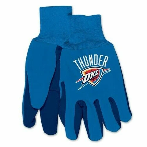 McArthur NBA Oklahoma City Thunder Embroidered Utility Gloves One Size Fits Most Cover