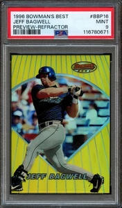 BB - 1996 - Bowmans Best - #BBP16 - Jeff Bagwell - Refractor - PSA 9 - MINT - Picture 1 of 2