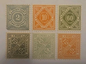 Wurttemberg Small Lot Of District & Official Postage Mint - Picture 1 of 1