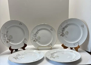 5-Vintage Johann Haviland Bavaria Germany Sweetheart Rose 10 1/4” Dinner Plates - Picture 1 of 8