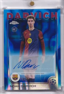 2024-25 Topps Cromo UCC UEFA Noah Darvich Novato Autógrafo Azul/150 FC - Imagen 1 de 2