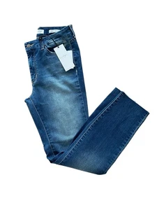 Jessica Simpson Marsala Blue Jeans 29 Uptown High Rise Raw Hem Stretch - Bild 1 von 9