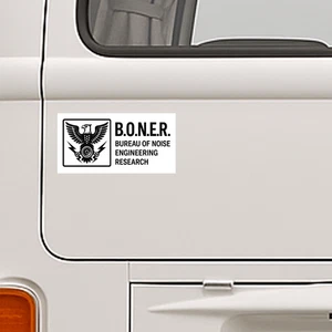 Divertida pegatina de parachoques de coche investigación de ruido calcomanía de ventana vinilo - Imagen 1 de 10