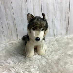Juguete de peluche suave gris y blanco Douglas Husky Dog 9,5" 2016 - Imagen 1 de 8