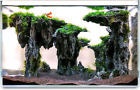 Dekoracja akwarium skały. Model dekoracji akwarium. Łatwe i szybkie rozwiązanie dla wody
