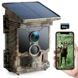 CEYOMUR Solar Wildlife 4K 30fps WiFi Bluetooth 46MP Trail Camera 120° CY95