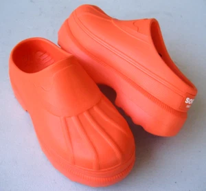 Sorel Caribou Women’s Neon Platform Clog shoes Size 6 Orange Excellent - Picture 1 of 10