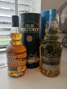 Old Pulteney 21 Jahre Single Malt Whisky - 46% Plus old Pulteney Limited Travel - Bild 1 von 6