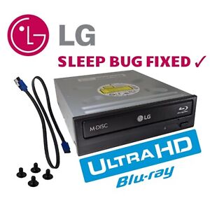 4K UHD Friendly Blu-Ray Drive LG WH16NS40 Flashed to Unlocked v1.00 No Sleep Bug