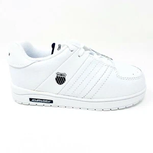 K-Swiss Wolert White Black Infant Baby Casual Shoes Sneakers 21376102 - Picture 1 of 5