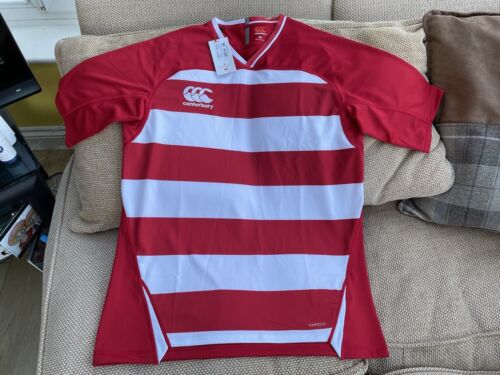 Canterbury Hooped Evader Rugby Shirt Season 2019-20 Size XXL Brand New With Tags