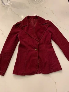 Union Made Vintage 70’s Blazer Women’s Medium Oversized Lapel Jacket Star Button - Picture 1 of 12