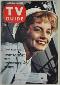 18. Juli 1959 TV-Guide Janet Blair: Überlassen Sie es Biber Perry Mason Raymond Burr - Bild 1 von 18