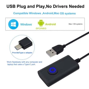 2 in 1 USB Type-C Mouse Jiggler Mouse Wiggler Shaker for Computer Awakening - Picture 1 of 12