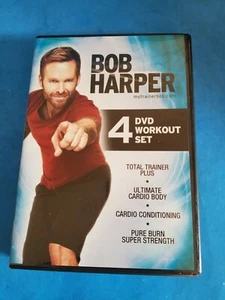 Bob Harper 5 DVD Workout Set Total Trainer Plus cardio conditioning pure burn - Picture 1 of 8