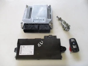 BMW E60 E61 525 DIESEL AUTO ECU DDE CAS BARRELL + KEY LOCKSET 7808314 GENUINE - Picture 1 of 8
