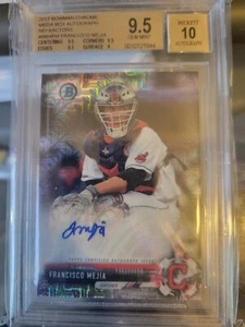 2017 Bowman Chrome Auto Mojo Xfractor Francisco Mejia RC BGS 9.5 Gem MT w/ 10 AU - Picture 1 of 1