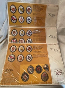 The Creative Circle Lot of 3 702 , 708 & 709 with Frames - Picture 1 of 7
