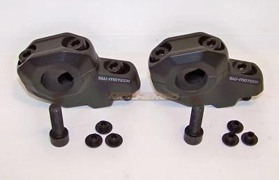 Sw-Motech Barback Heber 22mm Lenker Alu Pulverbeschichtet Schwarz Erhöhungen - Bild 1 von 4