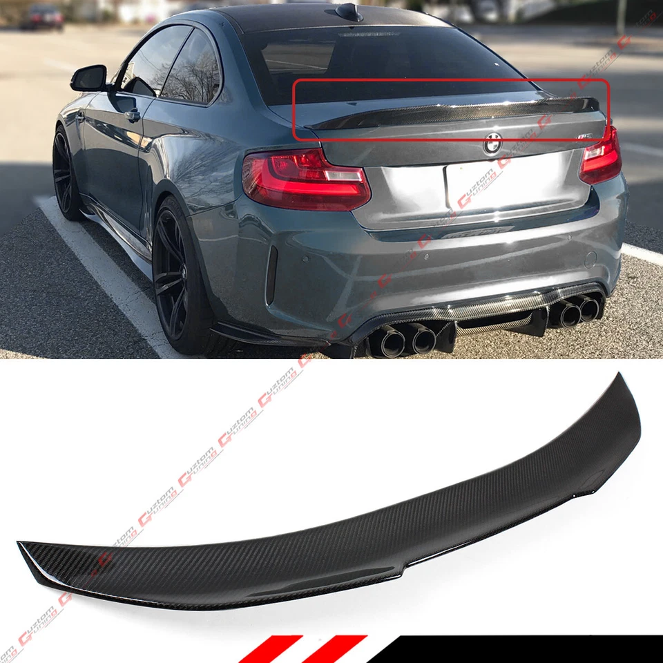 PARA BMW F22 M235i Fibra de Carbono 14-21 Estilo PSM Duckbill Highkick Alerón de Maletero Foto 1 de 3