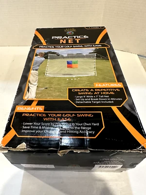 Red de práctica de golf Club Champ, resistente a la intemperie 9 pies de ancho por 7 pies de alto - Nueva Foto 1 de 4