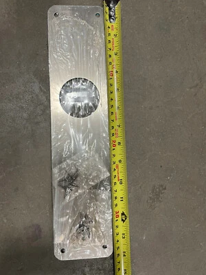 Yale SCAR PLATE SATIN NICKEL Narrow (SET OF 2) 3.5" x 14"