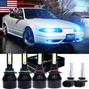 For Oldsmobile Alero 1999-2004 8000K Combo LED Headlights Kit + Fog Lights Bulbs - Picture 1 of 11