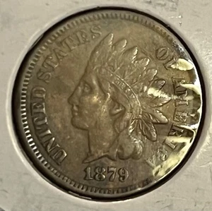 1879 Indian Cent, ss+, seltenes Datum - Bild 1 von 2