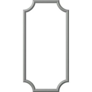 Ekena Millwork Panel Moulding Kit 48"x24"Fretwork Polyurethane Unfinished White - Picture 1 of 7