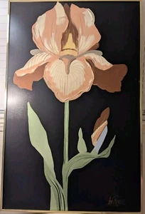 Lee Reynolds Vanguard Studios Vintage 48" x 31" Iris Gold Aluminum Frame - Picture 1 of 7