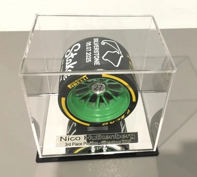 1/10th Nico Hulkenberg Kick Sauber Third Place Tire Tyre Silverstone 2025 Award - Image 1 of 4