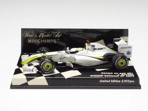 MINICHAMPS 1:43 BRAWN GP BGP 001 J. BUTTON WINNER BAHRAIN GP 2009 - Picture 1 of 4